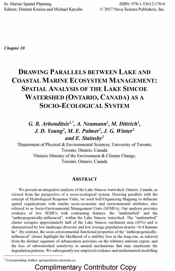 COASTAL MARINE ECOSYSTEM MANAGEMENT